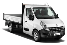 Car Hire Merthyr Tydfil - White 3.5 Tonne Folkestone Tipper Transit - Van hire Merthyr tydfil